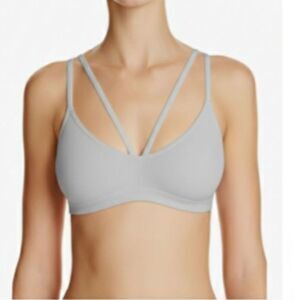 Intimately Free People Keira Gray Ribbed Seamless Strappy Bralette Size XS/S